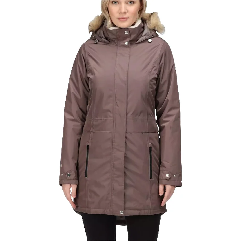 Regatta Lexis Waterproof Insulated Womens Parka Jacket - Brown