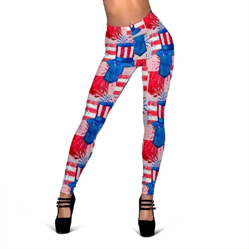 Pattern Print Uncle Sam Women Leggings