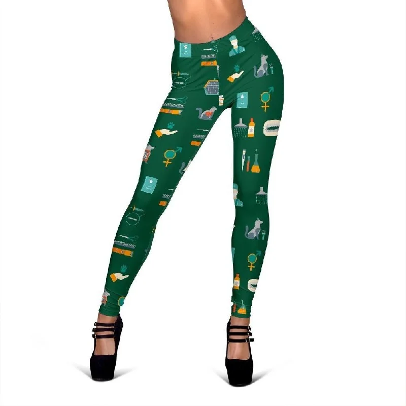 Pattern Print Veterianary Women Leggings