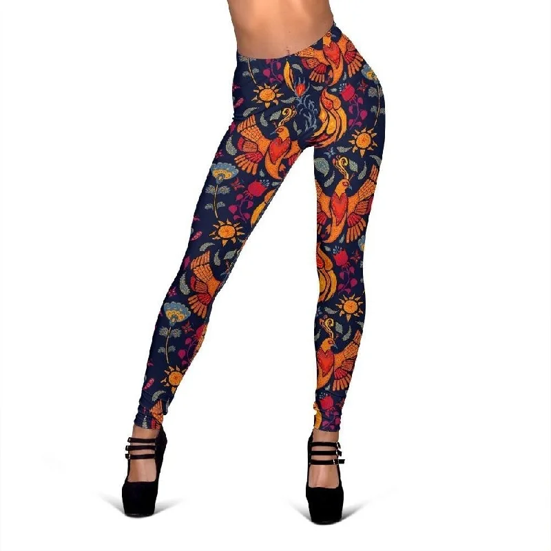 Phoenix Pattern Print Women Leggings