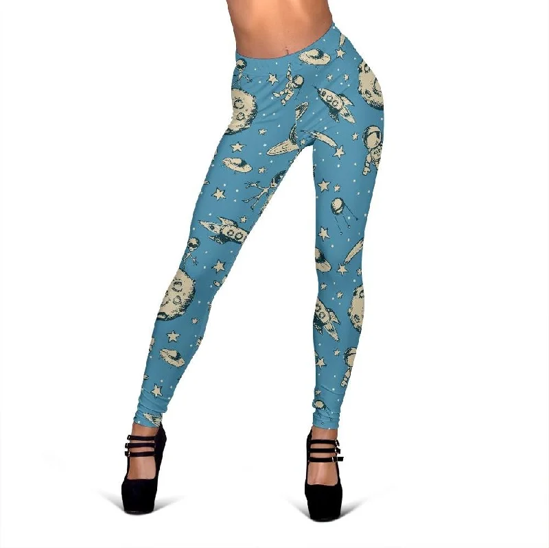 Planet Pattern Print Women Leggings